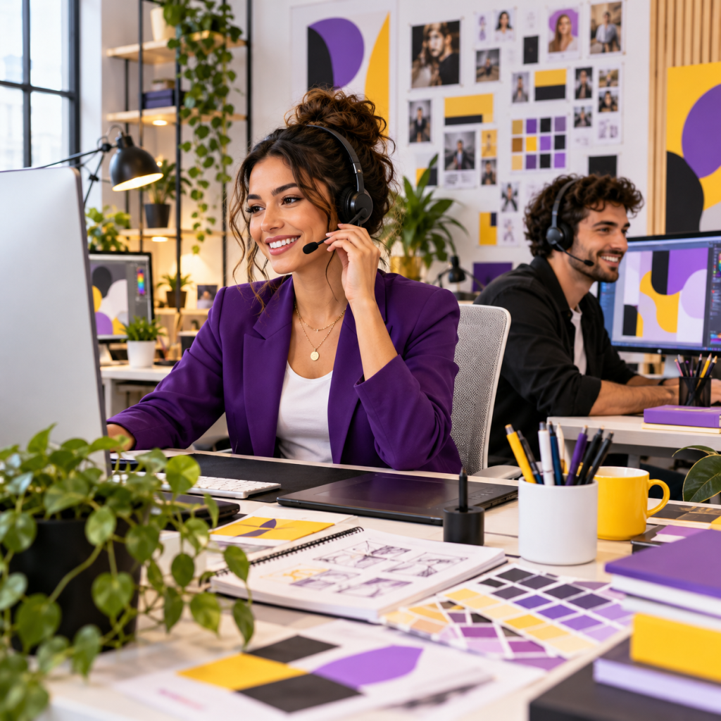 Equipo de atención al cliente de Veinti-Trés respondiendo consultas sobre proyectos digitales